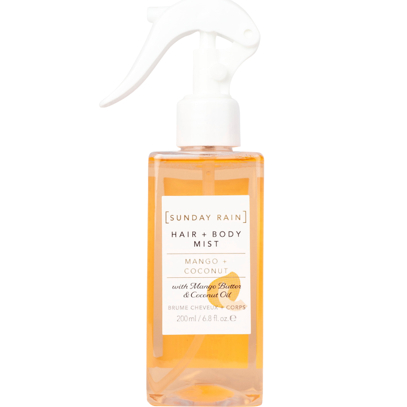 Sunday Rain Hair + Body Mist Mango & Coconut 200ml