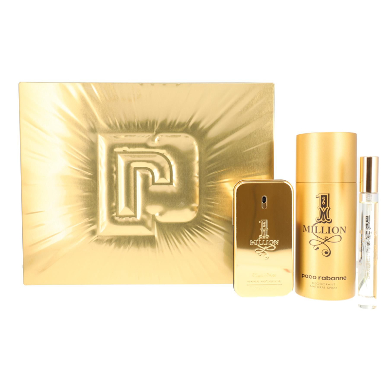 Paco Rabanne 1 Million Edt 50ml + 100ml Shower Gel + 10ml Giftset