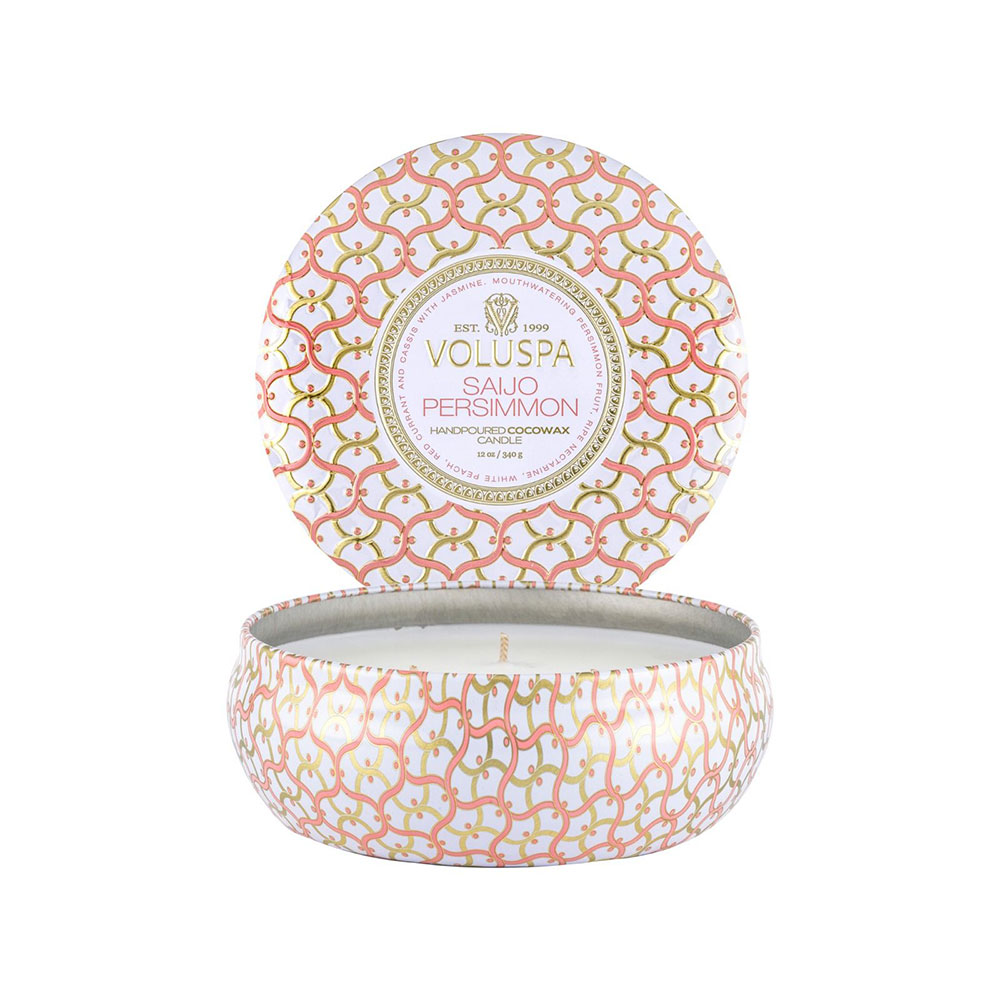 Maison 3 Wick Tin Candle 340g - Saijo Persimmon
