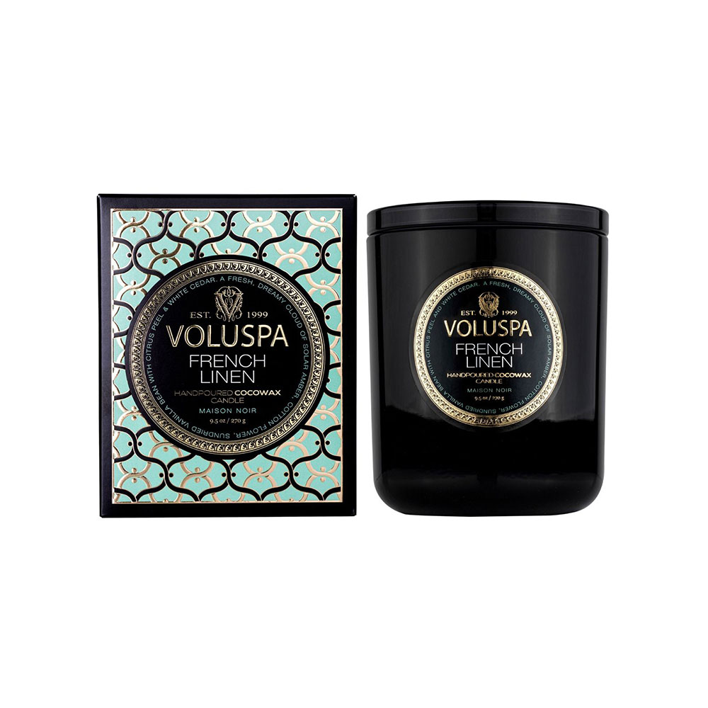 Voluspa Maison Classic Boxed Candle 270g - French Linen