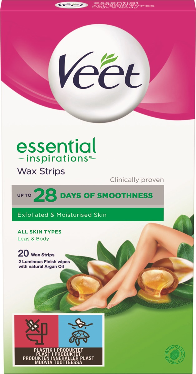 Veet Essential Inspirations Strips Legs & Body 20st